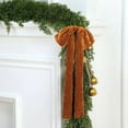 thumbnail image 1 of Oversized Velvet Christmas Bow - 1.48FT Red Flock Garland Decor for Staircase/Tree (Walmart Exclusive), 1 of 7