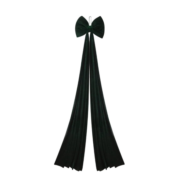 Oversized Velvet Christmas Bow – Extra Large Tree Topper & Window Display Ornament for Holiday Decor, Indoor Outdoor Hanging Decoration