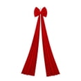 thumbnail image 1 of Oversized Velvet Christmas Bow – Extra Large Tree Topper & Window Display Ornament for Holiday Decor, Indoor Outdoor Hanging Decoration, 1 of 5