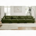 thumbnail image 1 of Modern Velvet Modular Sectional Sofa for Living Room - 220×80×75cm, 1 of 13