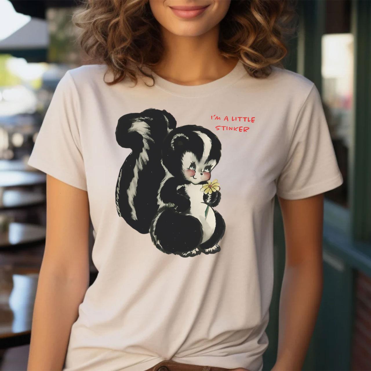 Oversized Vintage Im a Little Stinker Tshirt Retro Cartoon Shirt Baggy Fit Graphic Tee Vintage Tshirt Trendy Tshirt Y2K Vintage 90 Tee Walmart
