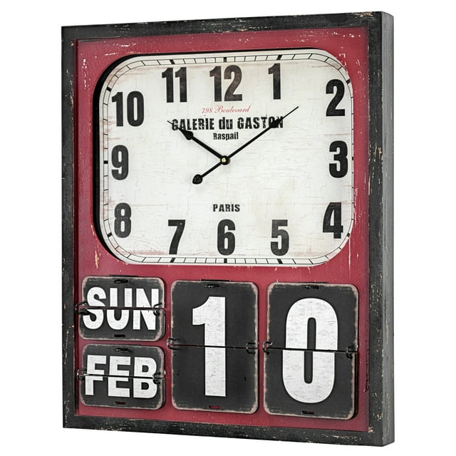 Oversized Wall Clock and Calendar