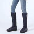thumbnail image 1 of Oversized Warm Winter Cotton Boots Down Boots Thick Soled Boots Side Zipper High Boots Women's Boots, 1 of 8