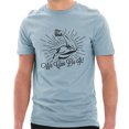thumbnail image 1 of Oversized We Can Do It Unisex Ring Spun Combed Cotton Short Sleeve Deluxe Jersey T-Shirt - Blue Mist XL, 1 of 3