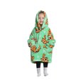 thumbnail image 1 of Oversized Wearable Blanket Hoodie For Adult Kids - Big Hooded Sherpa Junior Sweatshirt With Front Pocket, 1 of 5