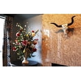 thumbnail image 1 of Oversized Wildlife Longhorn Steer Bull Stencil Art 26" Long Decorative Wall Plaque Figurine, 1 of 5