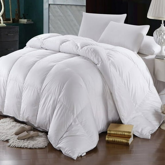 Oversized Winter Weight 600 Thread Count Goose Down Comforter by Abripedic