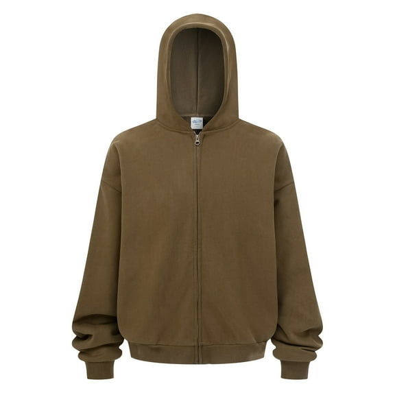 Oversized Women's Hoodie Zip Up Long Sleeve Basic Heavyweight Hooded Sweatshirt