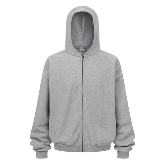 Oversized Women's Hoodie Zip Up Long Sleeve Basic Heavyweight Hooded Sweatshirt