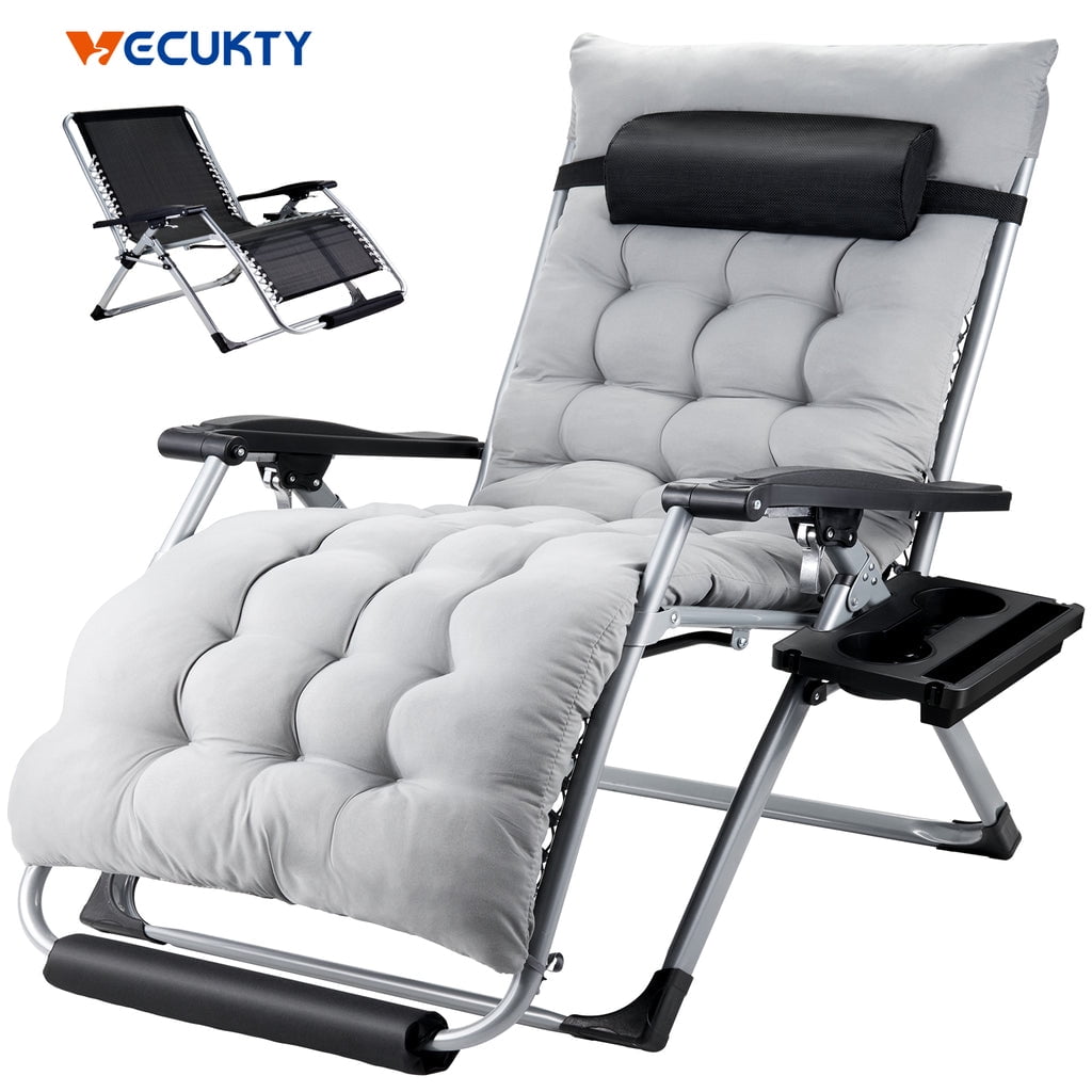 VECUKTY Oversized Zero Gravity Chair XL, Foldable Reclining Patio Chair