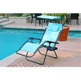 thumbnail image 1 of Oversized Zero Gravity Chair with Sunshade and Drink Tray - Pacific Blue, 1 of 2