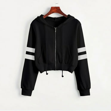 Oversized Zip Up Hoodie Clearance Casual Trendy Hoodie Soft Stretchy Long Sleeve Sweatshirts Loose Fit Baggy Basic Sweater Comfy Cozy Grey Hoodie Black S