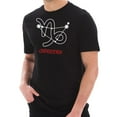 thumbnail image 1 of Oversized Zodiac Capricorn Sign Graphic Design Short Sleeve Cotton Jersey T-Shirt - Black XL, 1 of 4