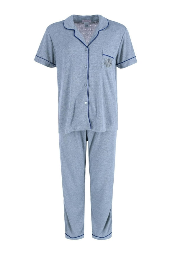 Pointelle Elephant Notch Pajama Set (Women)