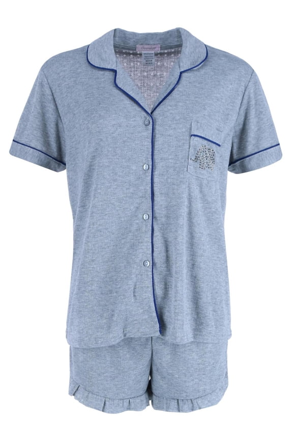 Shorts Pointelle Elephant Notch Pajama Set (Women)