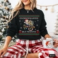 thumbnail image 1 of Overstimulated But Festive Possum Christmas Sweatshirt, Ugly Christmas Sweatshirt, 1 of 5