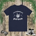 thumbnail image 1 of Overstimulated person funny rock on skeleton hand humor Unisex T-shirt, 1 of 7