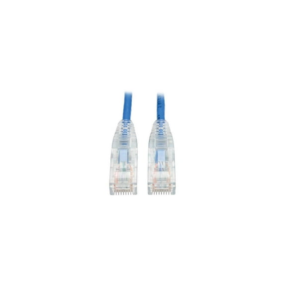 Tripp Lite 3ft Cat6 Gigabit Snagless Molded Slim UTP Patch Cable, Blue