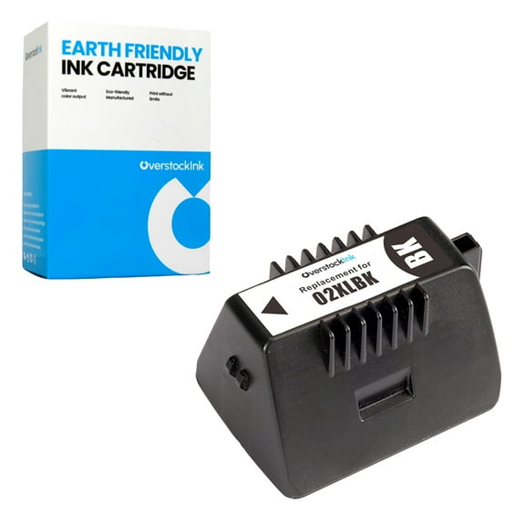 OverstockInk 02 Black Ink Cartridge Compatible for HP 02 for PhotoSmart 3100 (1 Black)