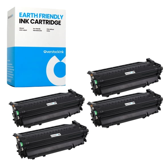 OverstockInk 05X 4-Pack Printer Toner Cartridges Compatible for HP 05X LaserJet P2050 P2055 P2055d P2055dn P2055X (4 Black)
