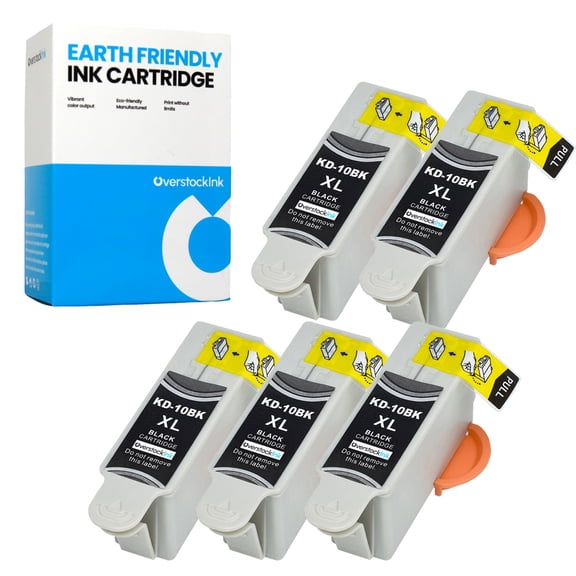 OverstockInk 10XL Printer Ink Cartridges Compatible for Kodak 10 10XL for EasyShare 5500 (5 BK)
