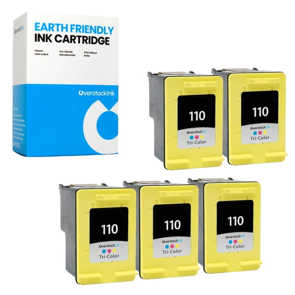 OverstockInk 110 Cartridges Compatible for HP 110 Ink Cartridge for PhotoSmart A310 A311 A432 A433 A434 A440 A442 A444 A530 A538 A610 A612 A616 A617 A618 A620 A622 A626 A627 A628 A630 A636 (5 Color)