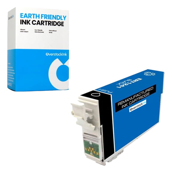 OverstockInk 124 Black Ink Cartridge Compatible for Epson 124 for Stylus NX125 (1 Black)