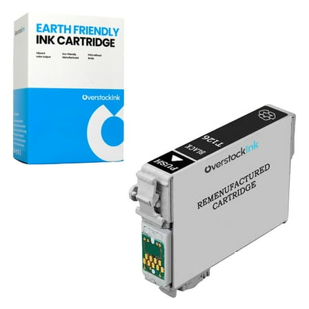 OverstockInk 126 Black Ink Cartridge Compatible for Epson 126 for Stylus NX330 (1 Black)