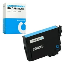 OverstockInk 200XL Cyan Ink Cartridge Compatible for Epson 200 200XL for Workforce WF-2520 (1 Cyan)