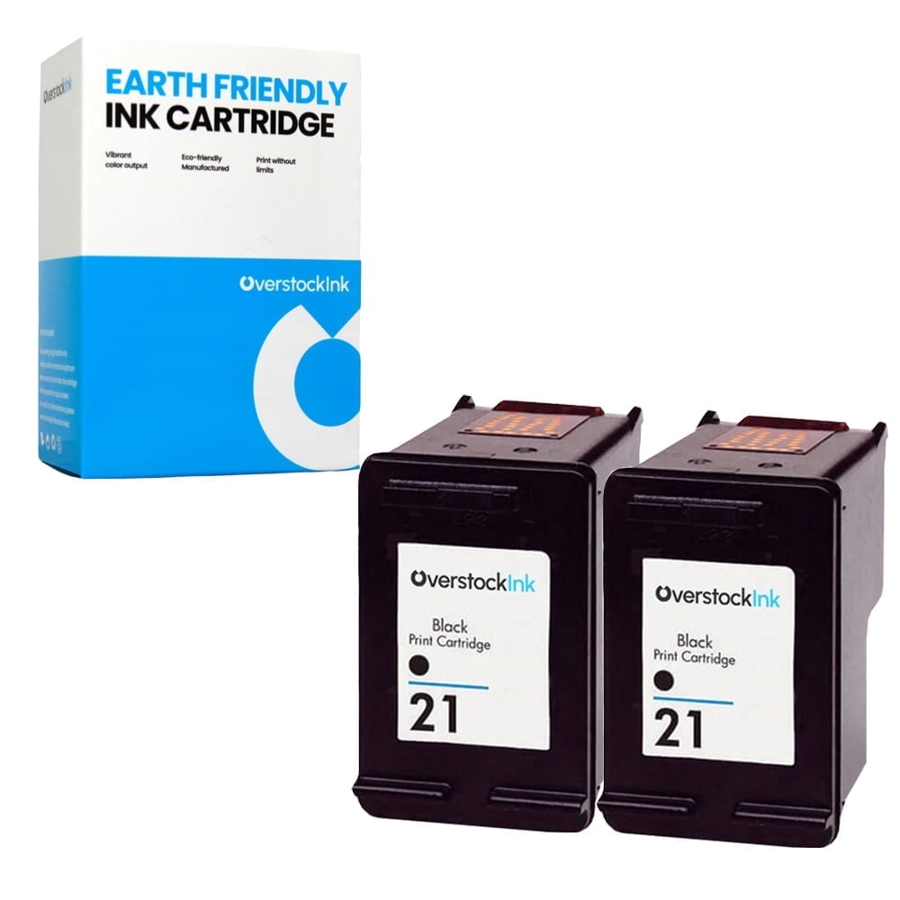 OverstockInk 21 Black Ink Cartridge Compatible for HP 21 for FAX 1250 ...