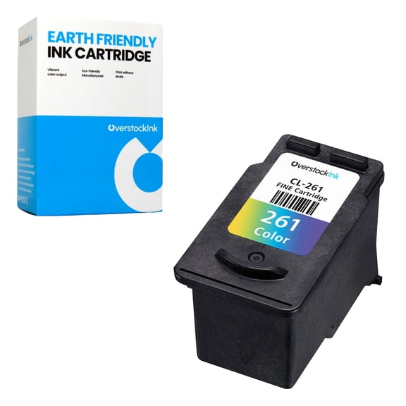OverstockInk 261 Ink Cartridge Compatible for Canon CL-261 for PIXMA TS6420a (1 Tri-color)
