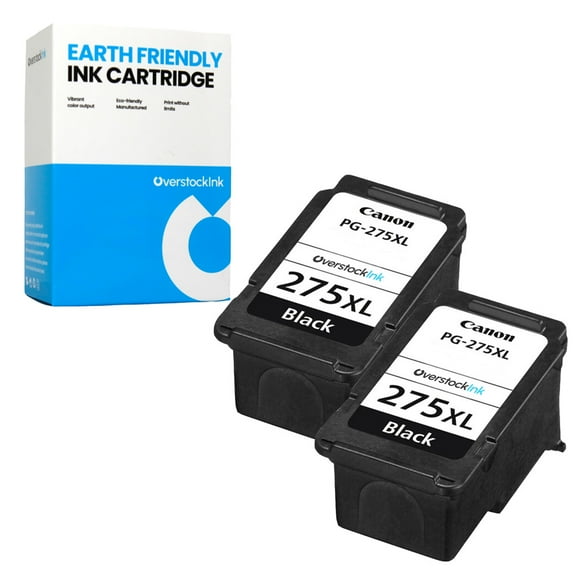 OverstockInk 275XL Ink Cartridges Compatible for Canon 275 Ink Cartridge for PIXMA TR4722 (2 Black)