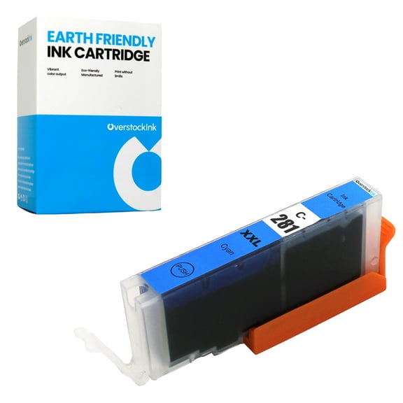 OverstockInk 281XXL Cyan Ink Cartridge Compatible for Canon CLI-281 281XL 281XXL for PIXMA TS8120 (1 Cyan)