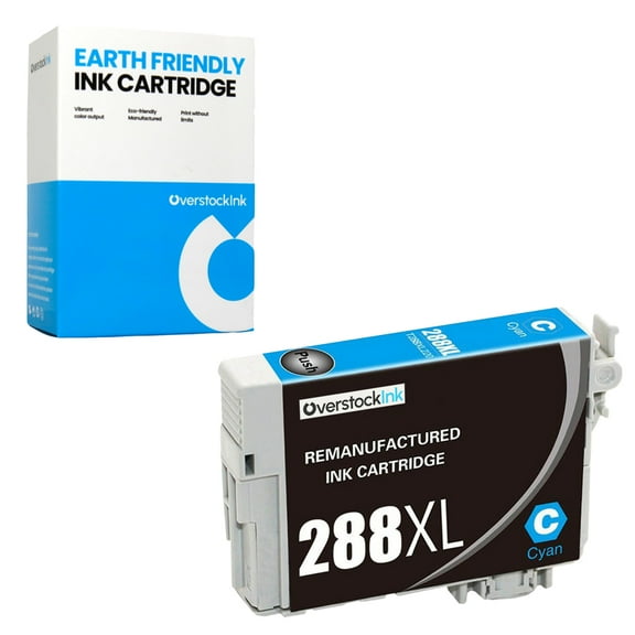 OverstockInk 288XL Cyan Ink Cartridge Compatible for Epson 288 288XL for Expression XP-440 (1 Cyan)