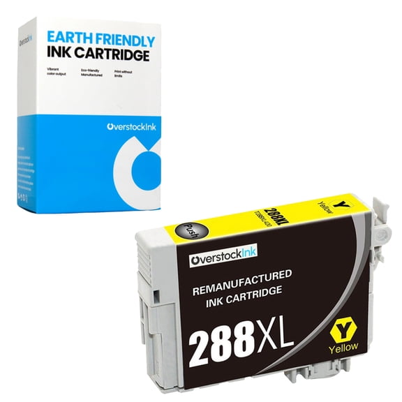 OverstockInk 288XL Yellow Ink Cartridge Compatible for Epson 288 288XL for Expression Home XP-257 (1 Yellow)