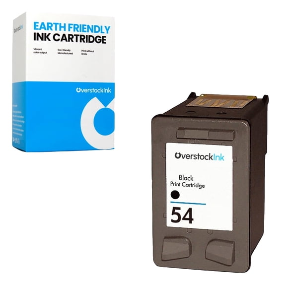 OverstockInk 54 Black Ink Cartridge Compatible for HP54 Ink Cartridge for DeskJet F4135 F4140 F4150 F4172 F4180 F4185 Fax 3180 OfficeJet J3608 J3625 J3635 J3640 J3650 J3680 (1 Black)