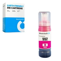 OverstockInk 552 Magenta Ink Bottle Compatible for Epson 552 T522 for EcoTank Photo ET-8550 (1 Magenta)