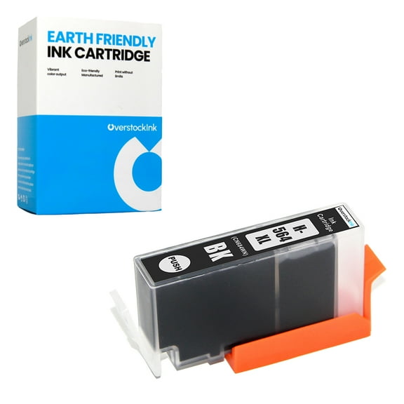 OverstockInk 564XL Black Ink Cartridge Compatible for HP 564 for DeskJet 3521 (1 Black)