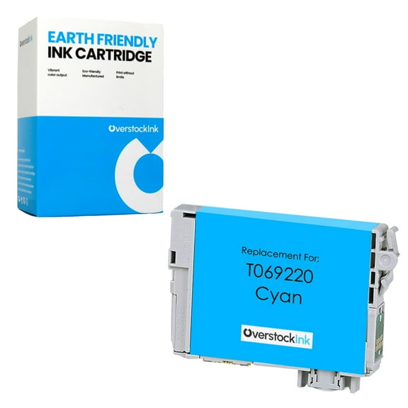 OverstockInk 69 Cyan Ink Cartridge Compatible for Epson 69 T069 for Stylus CX7000F (1 Cyan)
