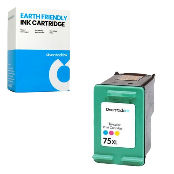 OverstockInk 75XL Ink Cartridge Compatible for HP 75 75XL for OfficeJet J6488 (1 Tri-color)