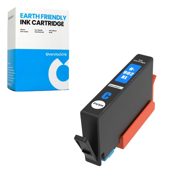 OverstockInk 902XL Cyan Ink Cartridge Compatible for HP 902 902XL for OfficeJet 6962 (1 Cyan)