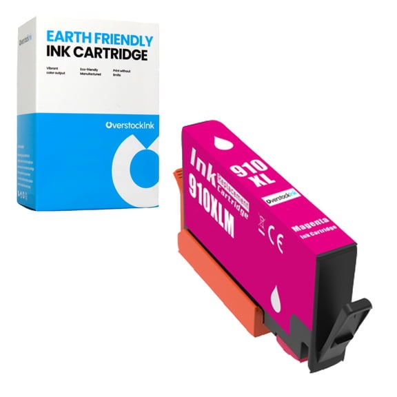 OverstockInk 910XL Magenta Ink Cartridge Compatible for HP 910 Ink Cartridge for OfficeJet 8010e 8012e (1 Magenta)