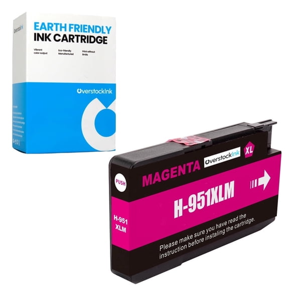 OverstockInk 951XL Magenta Ink Cartridge Compatible for HP 951 951XL for OfficeJet Pro 8610 (1 Magenta)