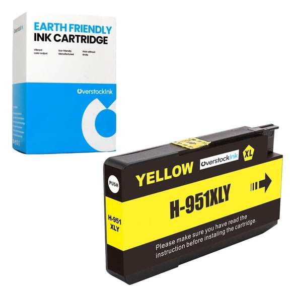 OverstockInk 951XL Yellow Ink Cartridge Compatible for HP 951 951XL OfficeJet Pro 8615 (1 Yellow)