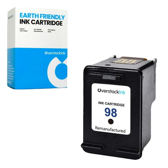 OverstockInk 98 Ink Cartridge Black Compatible for HP 98 for DeskJet D4145 D4155 (1 Black)