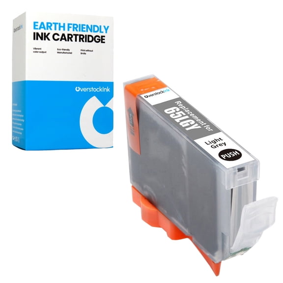 OverstockInk CLI-65 Light Gray Ink Cartridge Compatible for Canon 65 Ink Cartridge for (1 Light Gray)