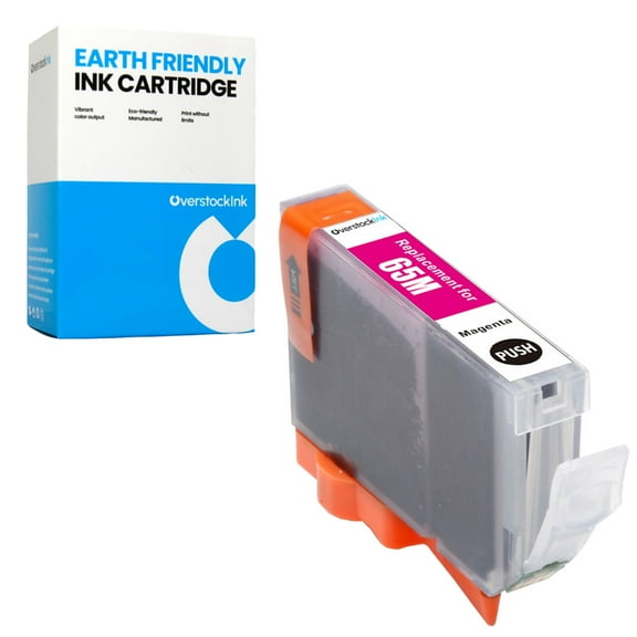 OverstockInk CLI-65 Magenta Ink Cartridge Compatible for Canon 65 Ink for PIXMA PRO-200 (1 Magenta)