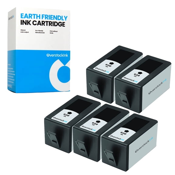 OverstockInk Ink 920XL Cartridges Compatible for HP 920 920XL for OfficeJet 6500 - E709n (5 Black)
