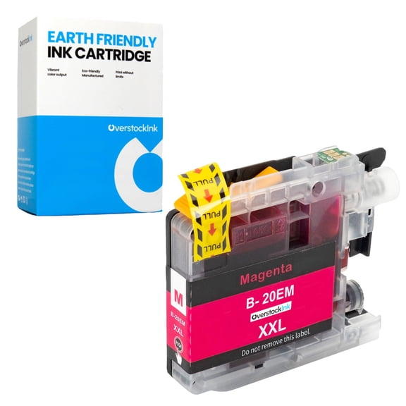 OverstockInk LC20E Magenta Ink Cartridge XXL Compatible for Brother LC20E Ink for MFC-J775DWL (1 Magenta)