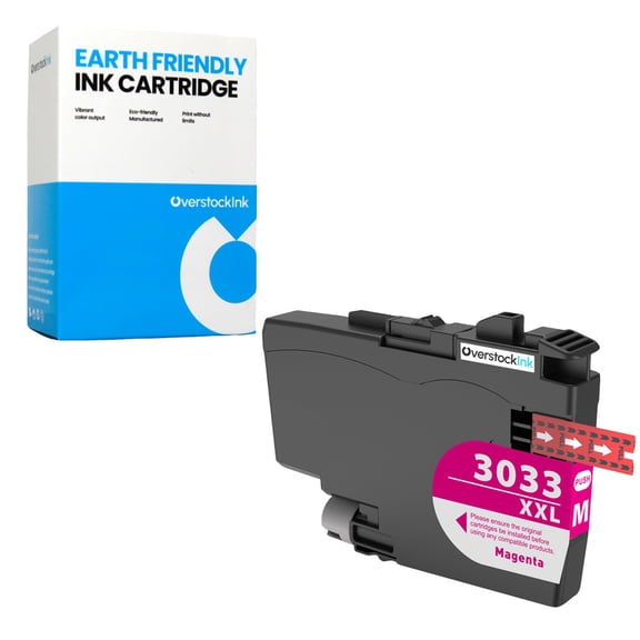 OverstockInk LC3033 Magenta Ink Cartridge XXL Compatible for Brother LC3033 Ink for MFC-J815DW XL (1 Magenta)